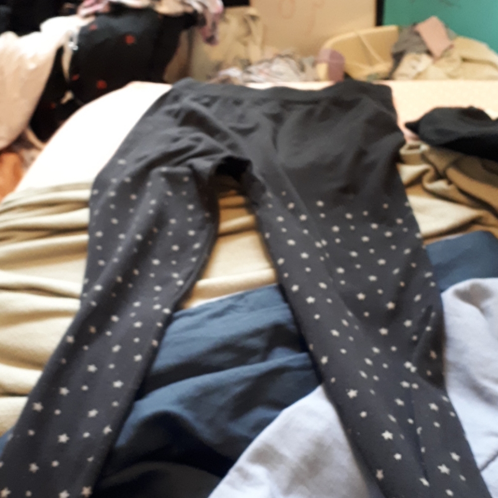 All black pants with stars